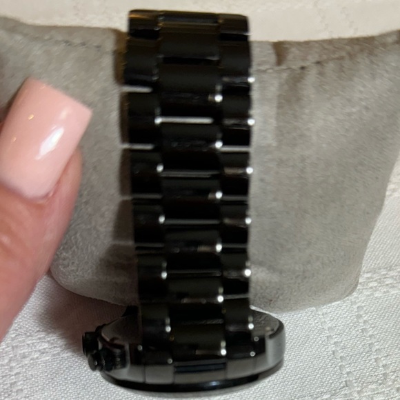 Michael Kors Layton Glitz Pave Dial Black Watch - Picture 8 of 10